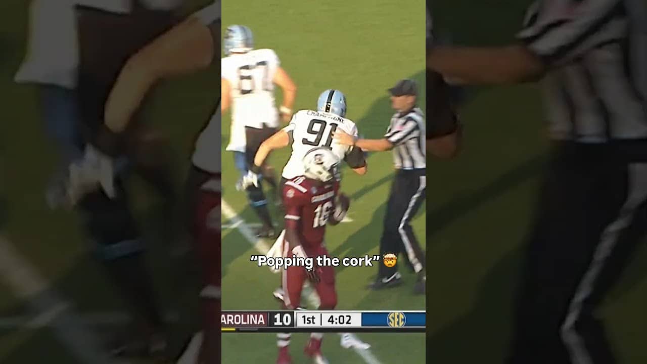 He ran into a wall 😳 #unc #accfootball #collegefootball