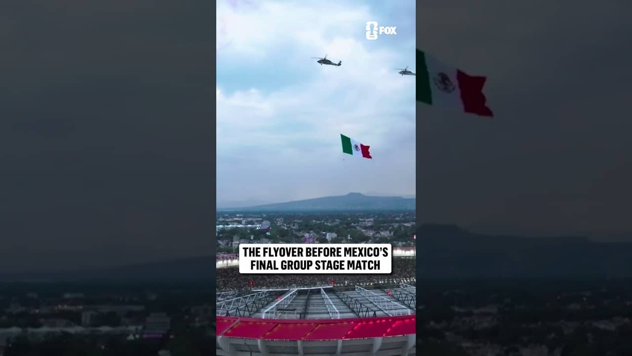 A BEAUTY of a flyover at Mexico City Stadium