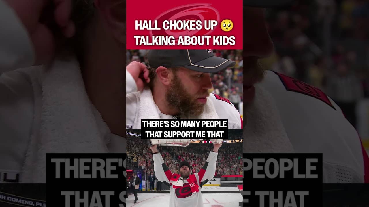 Taylor Hall gets choked up about his kids 🥺
