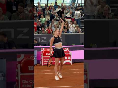 First win on home soil! ♥️Anastasia Potapova defeats Zhang in straight sets! #WTA #WTALinz