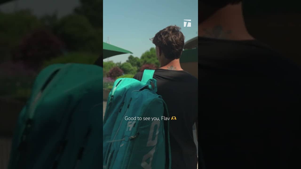 Flavio is back at SW19 🥰 #tennis #wimbledon #flaviocobolli