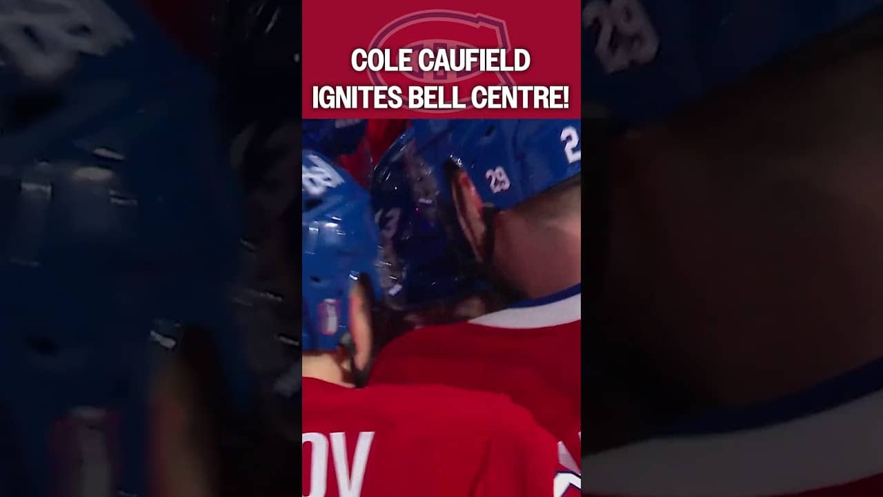 Cole Caufield BREAKS THROUGH! 🚨🇨🇦🚨 #shorts #nhl