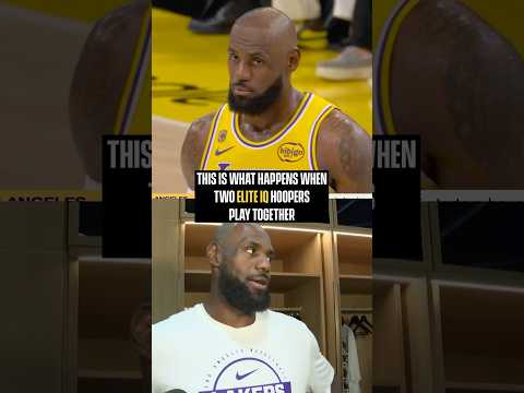 LeBron and Marcus' connection 💯 #lakers #nbaplayoffs