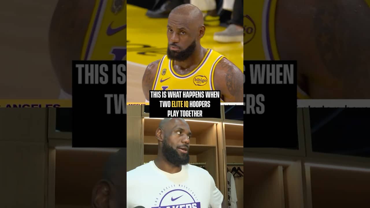 LeBron and Marcus' connection 💯 #lakers #nbaplayoffs