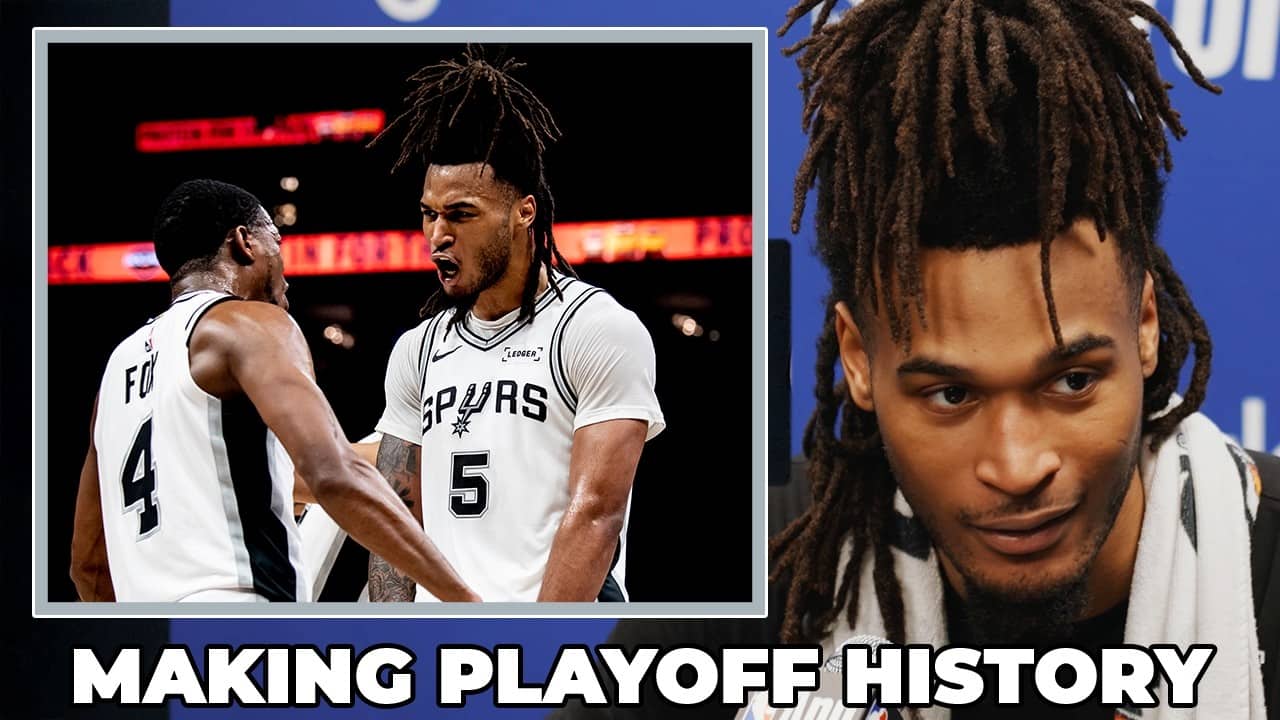 Stephon Castle on Making Playoff History En Route to Western Conference Finals vs. Thunder