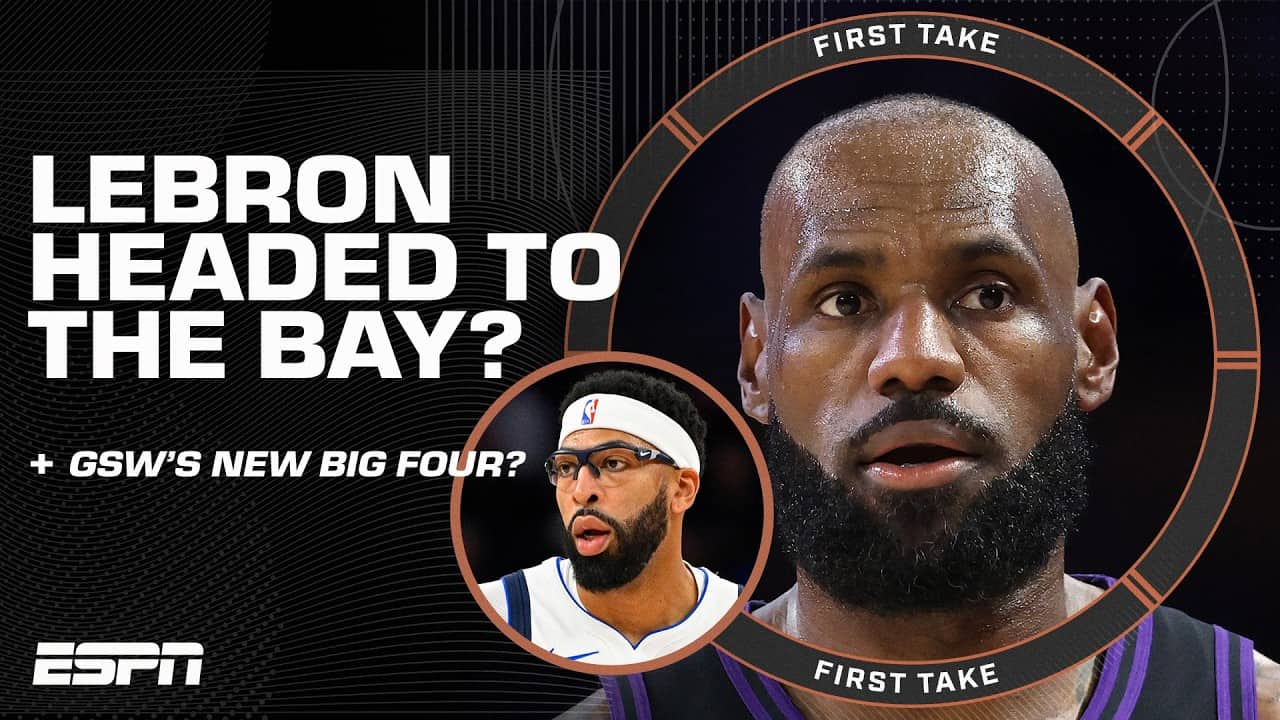 LeBron and AD on THE WARRIORS?! 👀 Shams says Golden State is LOCKED IN on the duo🔒 | First Take