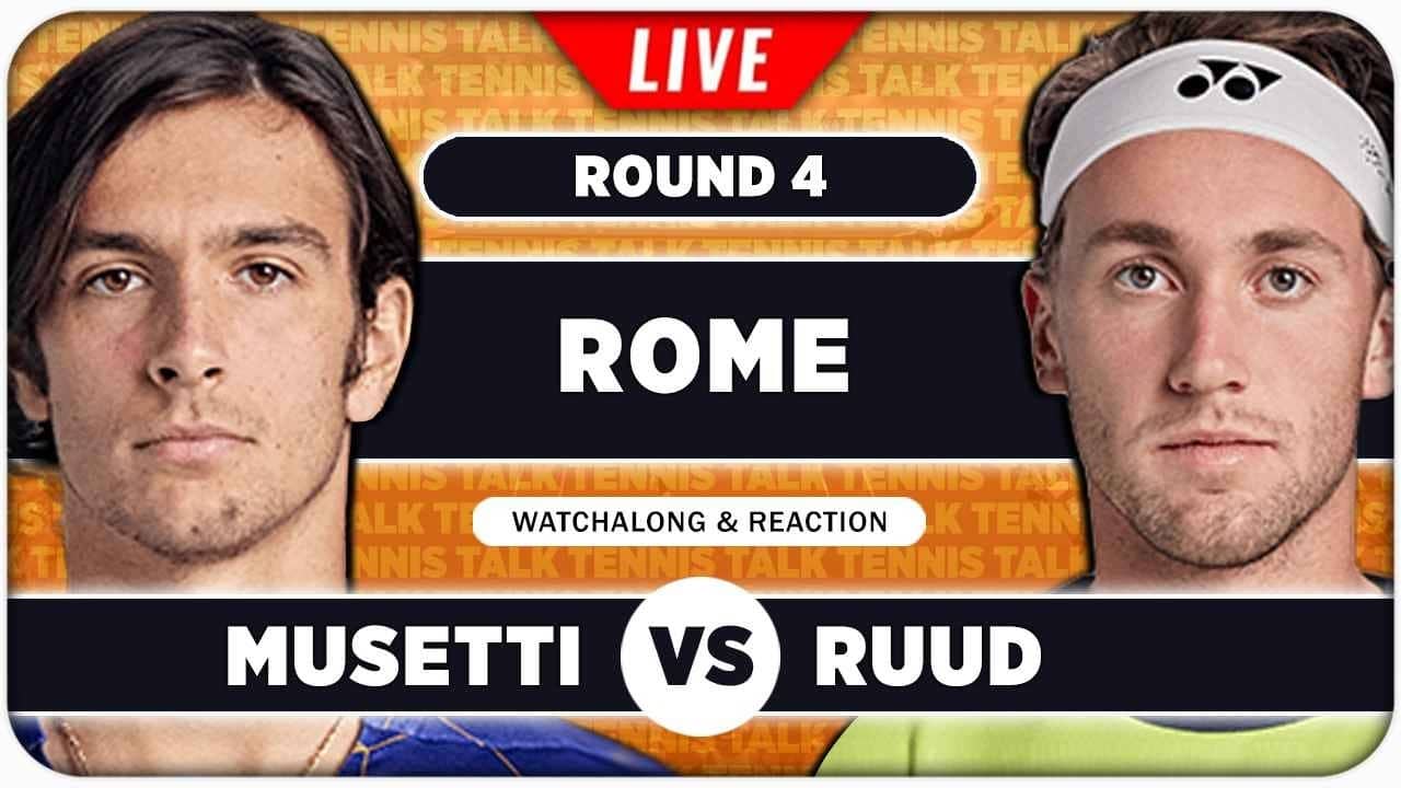 MUSETTI vs RUUD • ATP Rome 2026 • LIVE Tennis Watchalong