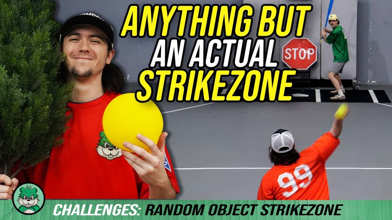 We Used Random Warehouse Objects as a Strikezone | Warehouse Challenges