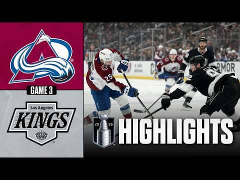 Avalanche vs. Kings | NHL Playoff Highlights | Gm 3 | April 23, 2026