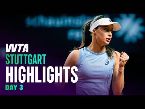 Day 3 in Stuttgart featuring Sonmez, Swiatek, and more | WTA Match Highlights