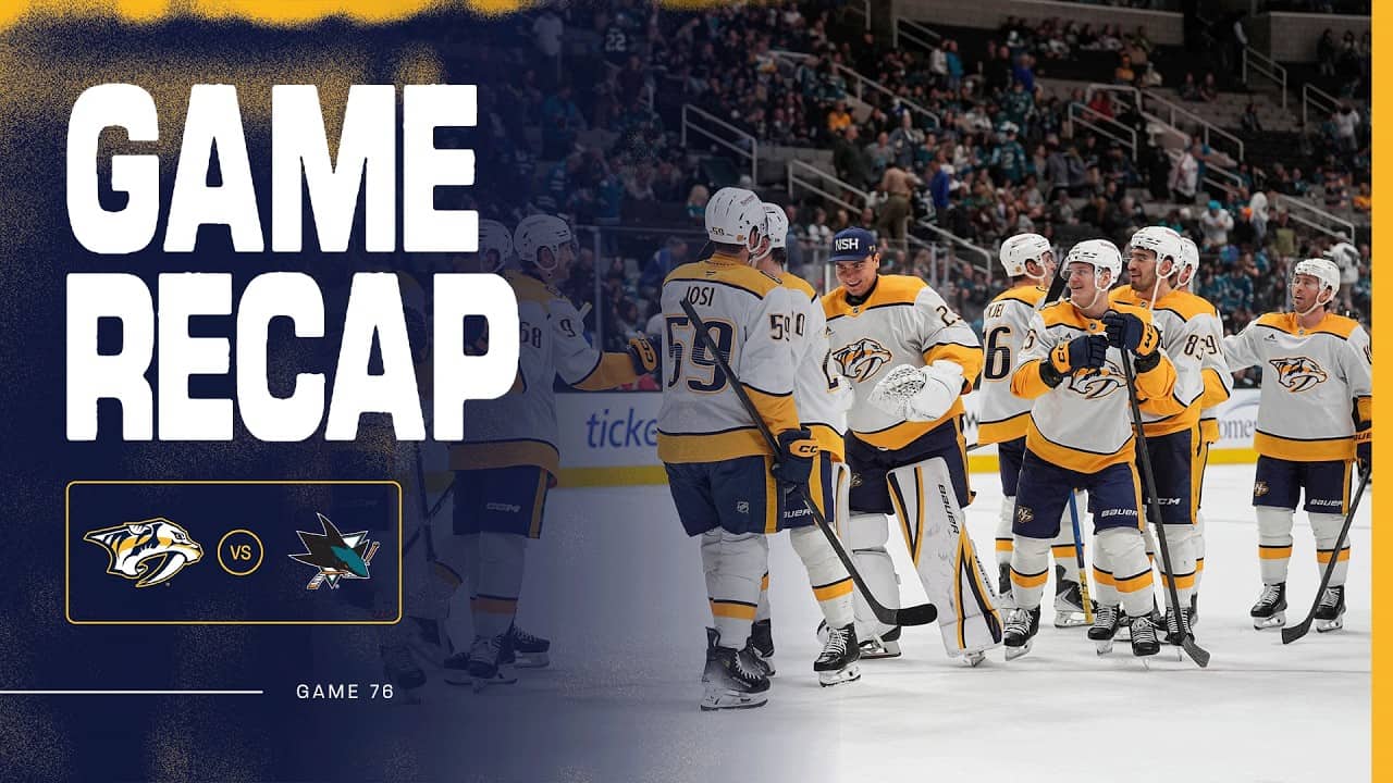 PREDS WIN Game Recap @ San Jose Sharks: April 4th
