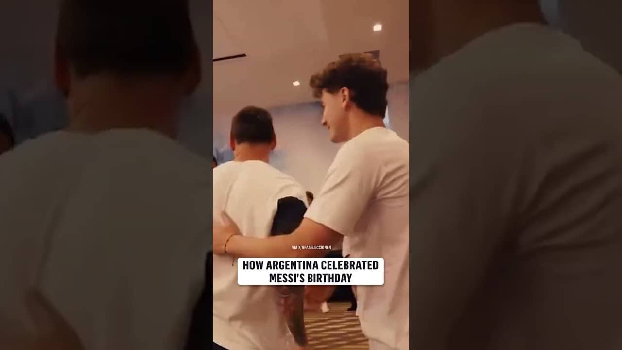 Argentina wore Messi T-shirts for his 39th birthday 🇦🇷