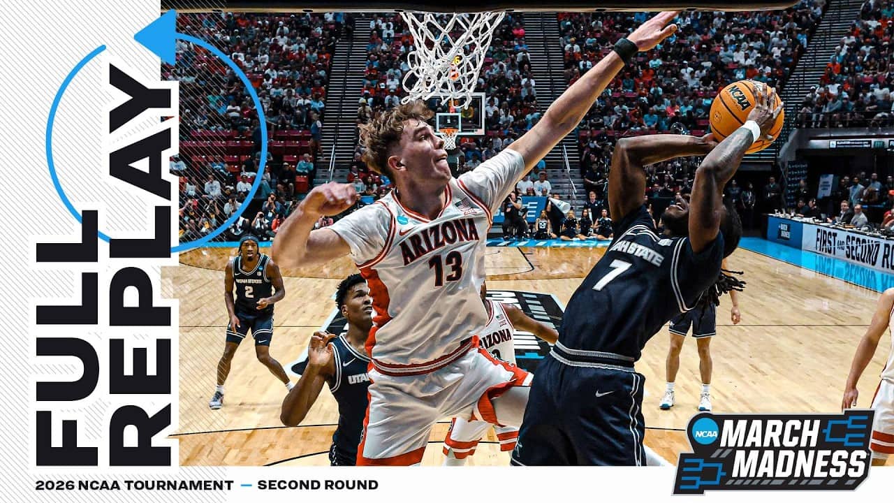 Arizona vs. Utah State: 2026 NCAA men's second round | FULL REPLAY