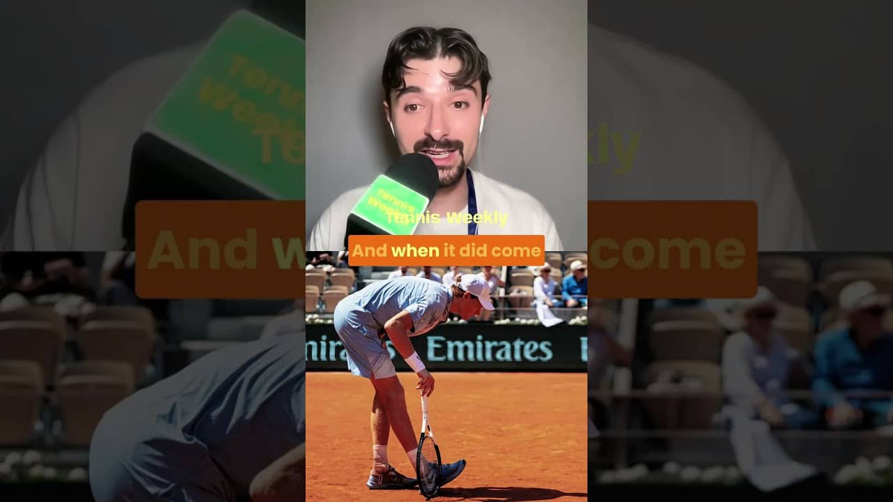 Jannik SInner imploded in the heat at Roland-Garros #janniksinner #rolandgarros #tennis