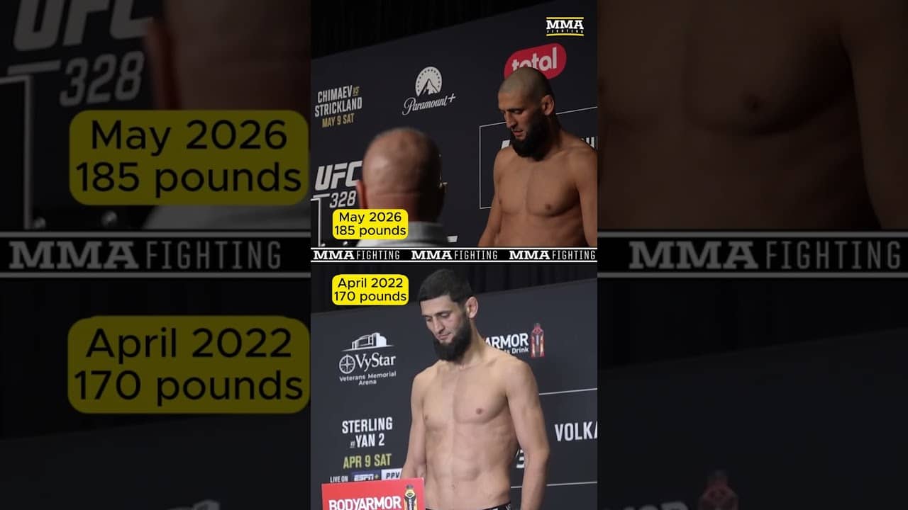 How crazy is it that Khamzat Chimaev used to weigh in at 170 pounds?