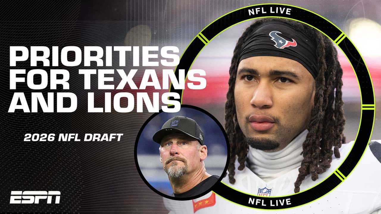 Where do the Texans need to add help for C.J. Stroud⁉️ + Draft priorities for the Lions | NFL Live