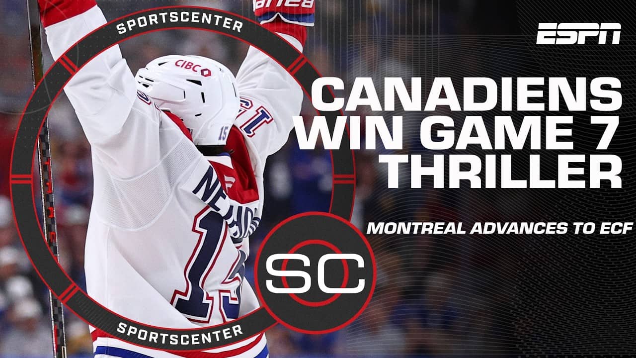 INSTANT REACTION to Canadiens' DRAMATIC GAME 7 WIN vs. Sabres in overtime 👀 | SportsCenter