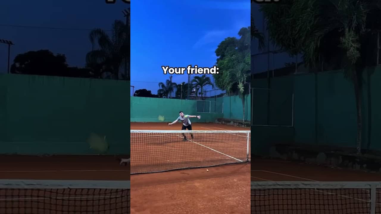 Tag that friend 😂Via @pico.brothers / Instagram #tennis #sports #lol