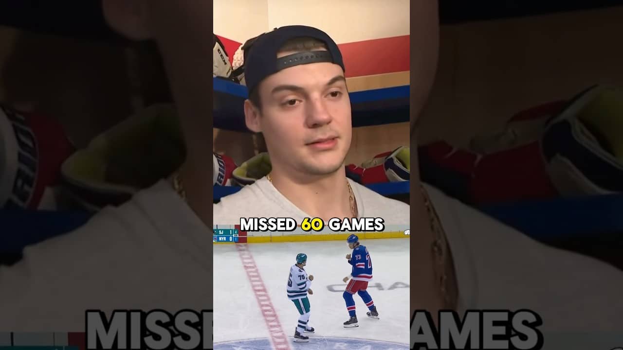 Matt Rempe promises to “come back with a vengeance” 👀 #NYR #nyrangers #newyorkrangers #shorts