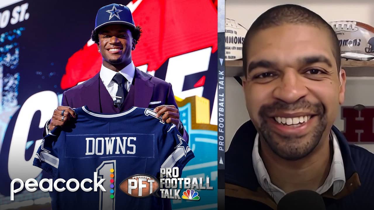 Cowboys' Caleb Downs leads NFL rookie jersey sales | Pro Football Talk | NFL on NBC
