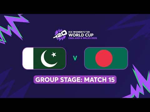ICC Women's T20 World Cup 2026: Pakistan vs Bangladesh (English) #t20worldcup