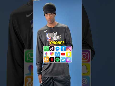 What’s in AJ Dybantsa’s phone? 👀