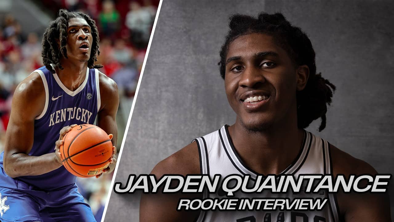 Jayden Quaintance's FIRST Interview as a Spur - 2026 Spurs NBA Draft Class