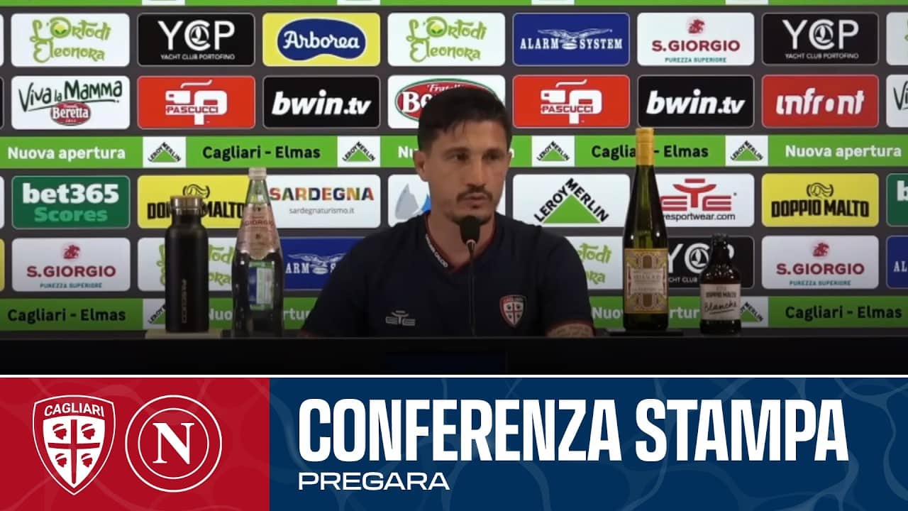SERIE A ENILIVE |  MISTER PISACANE IN CONFERENZA STAMPA | CAGLIARI - NAPOLI
