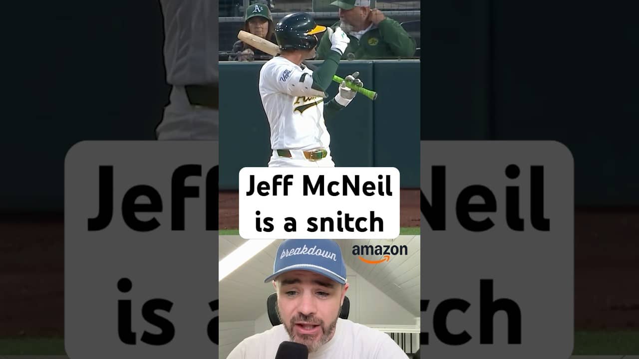 Jeff McNeil snitched on the catcher’s ABS challenge, a breakdown #athletics #baseball #mlb #jomboy
