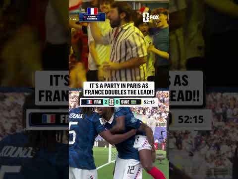 Barcola's finish had Paris out of their seats! 🇫🇷