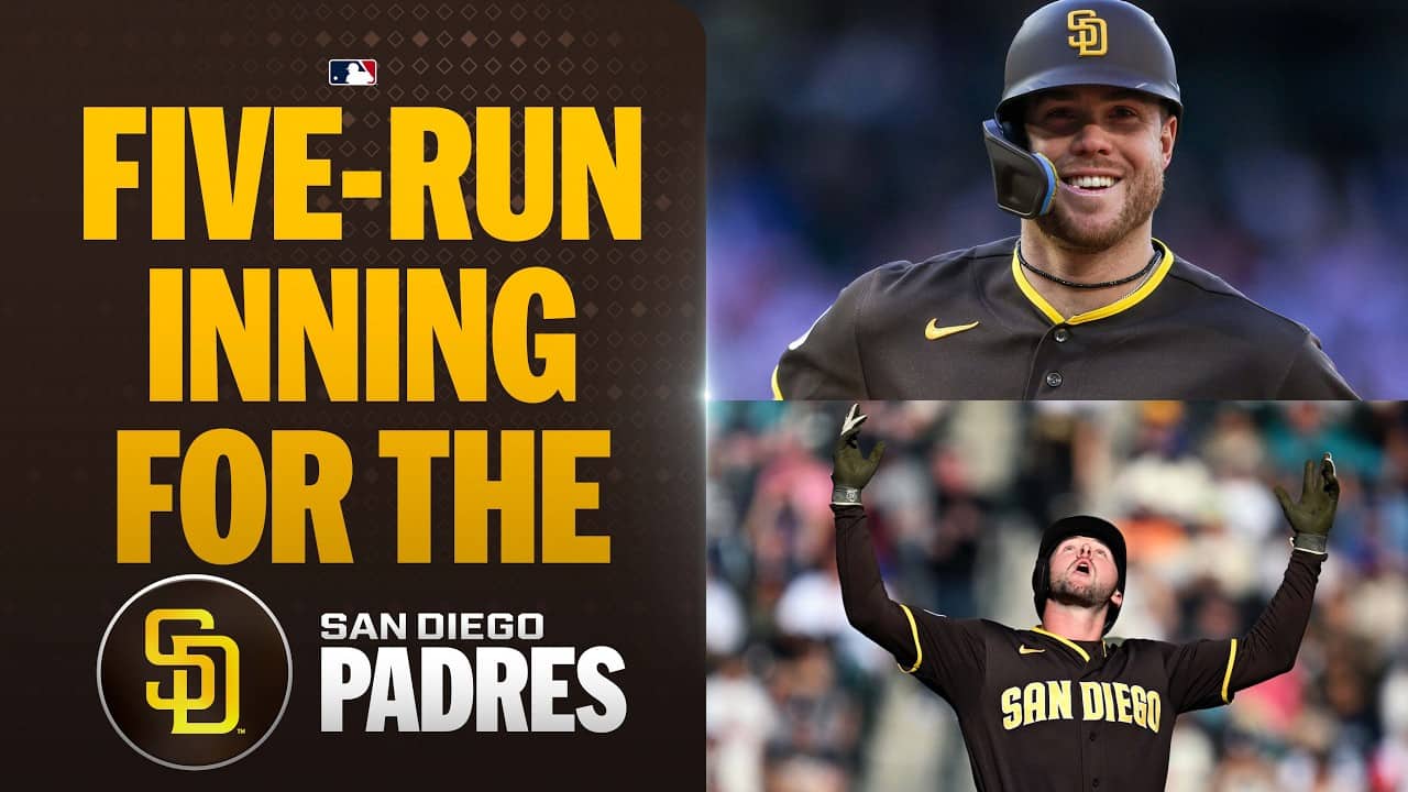 Gavin Sheets' 2nd HR of the day, plus RBIs from Jackson Merrill & Ty France lead Padres' 5-run 6th 🔥