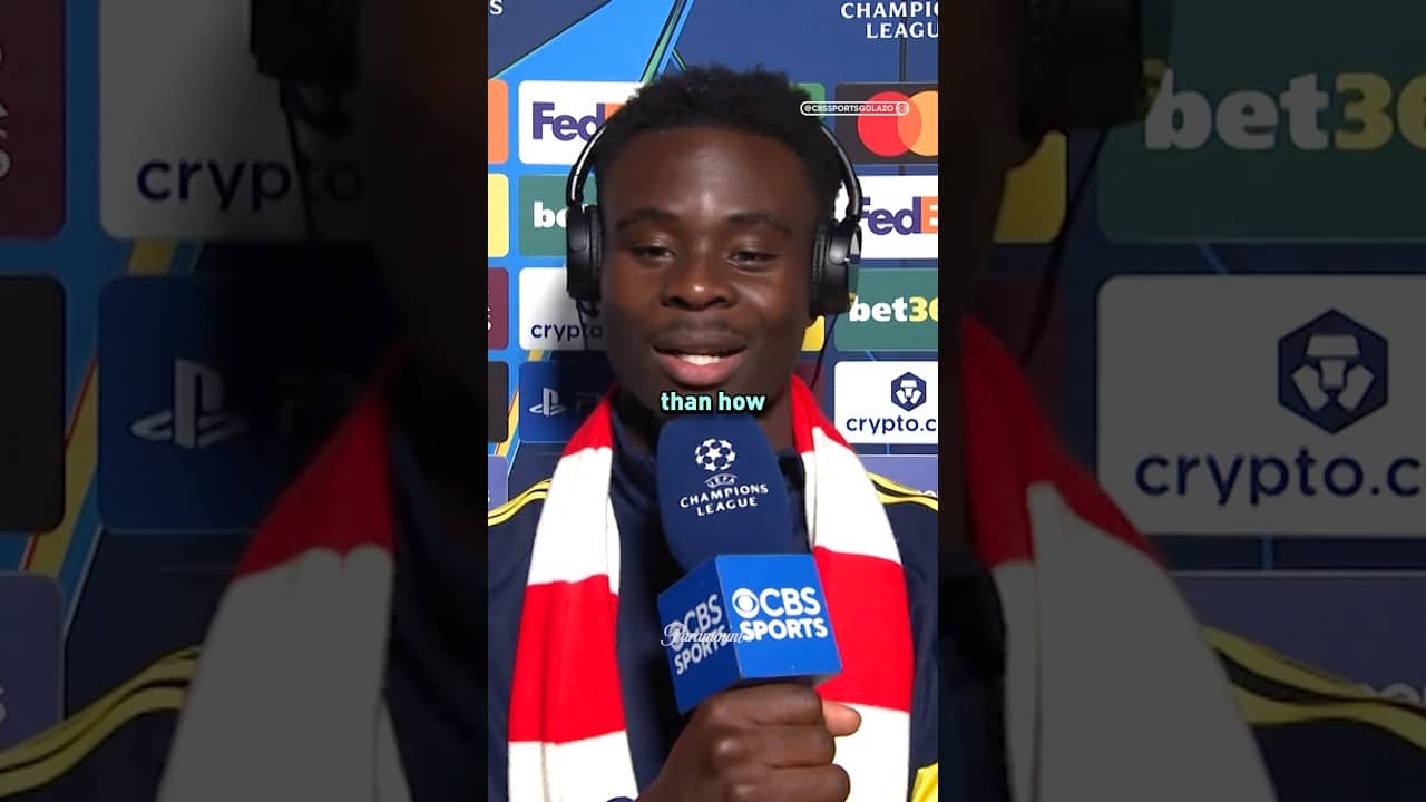 A very special journey to the UCL Final for Bukayo Saka ❤️