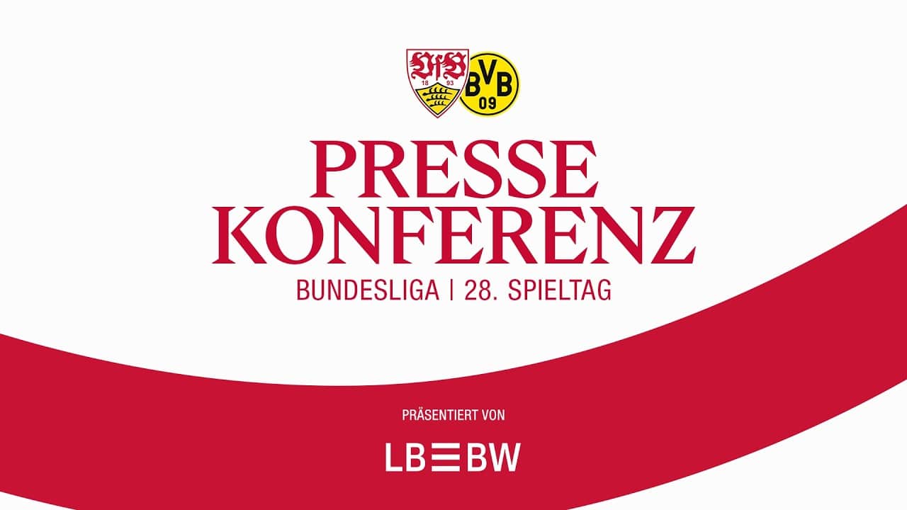 LIVE Pressekonferenz: VfB Stuttgart - Borussia Dortmund | Bundesliga