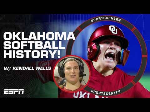 Oklahoma softball coach Patty Gasso calls freshman phenom Kendall Wells a 'class clown' 🤣 | SC