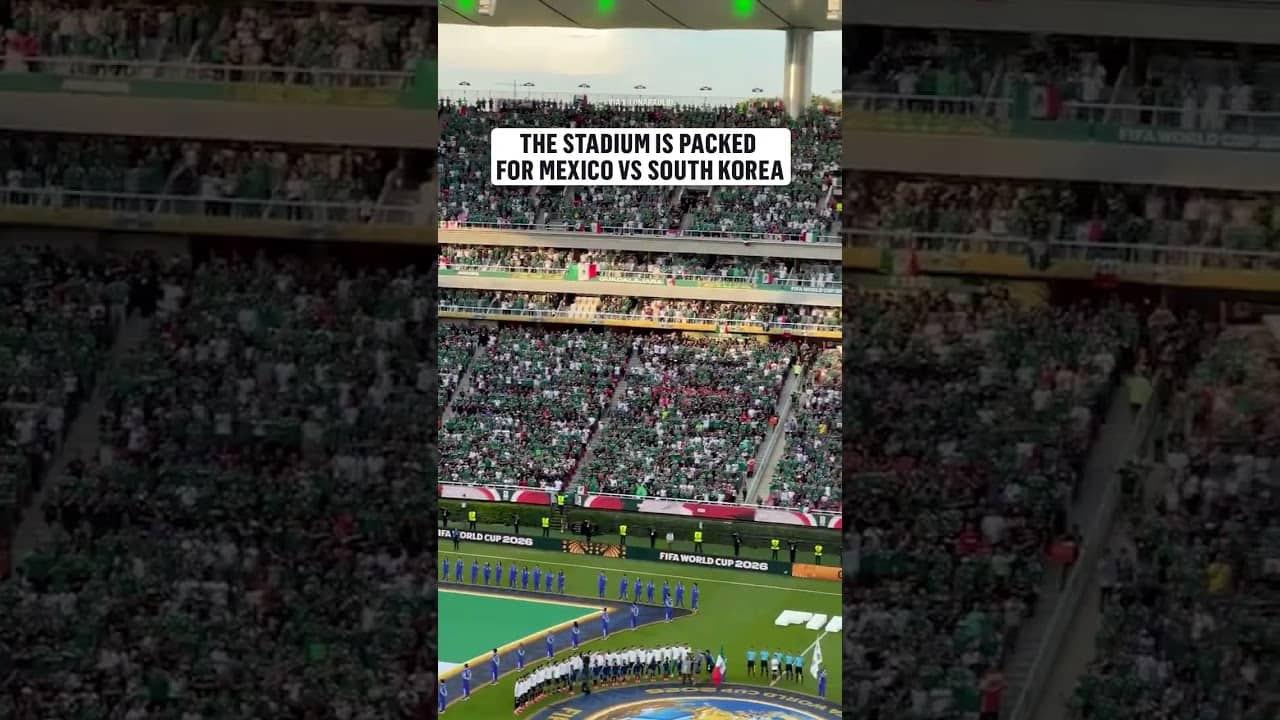 What an atmosphere for Mexico vs South Korea from Guadalajara