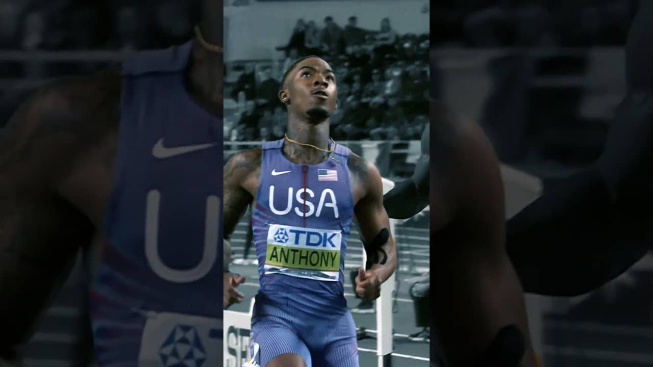 Jordan Anthony dominated every round on his way to a 6.41 winning run in the 60m #WorldIndoorChamps