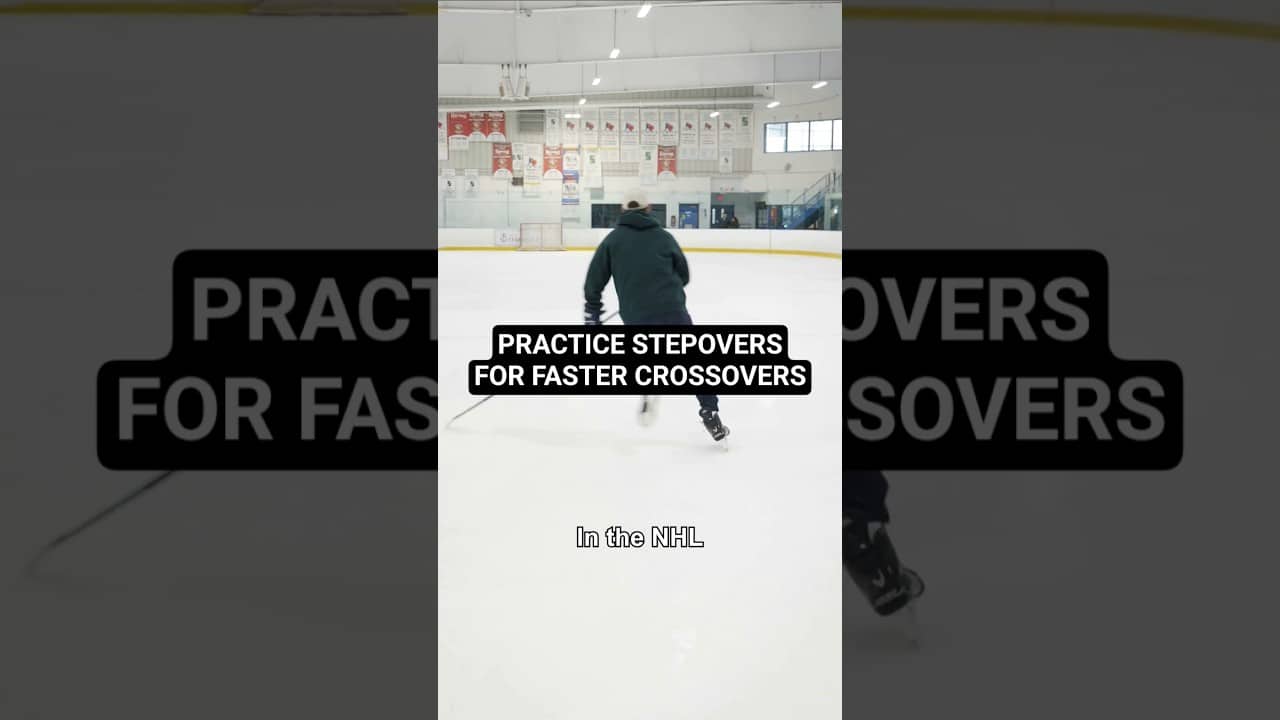 PRACTICE STEPOVERS FOR FASTER CROSSOVERS #hockeycoaching #hockeytraining