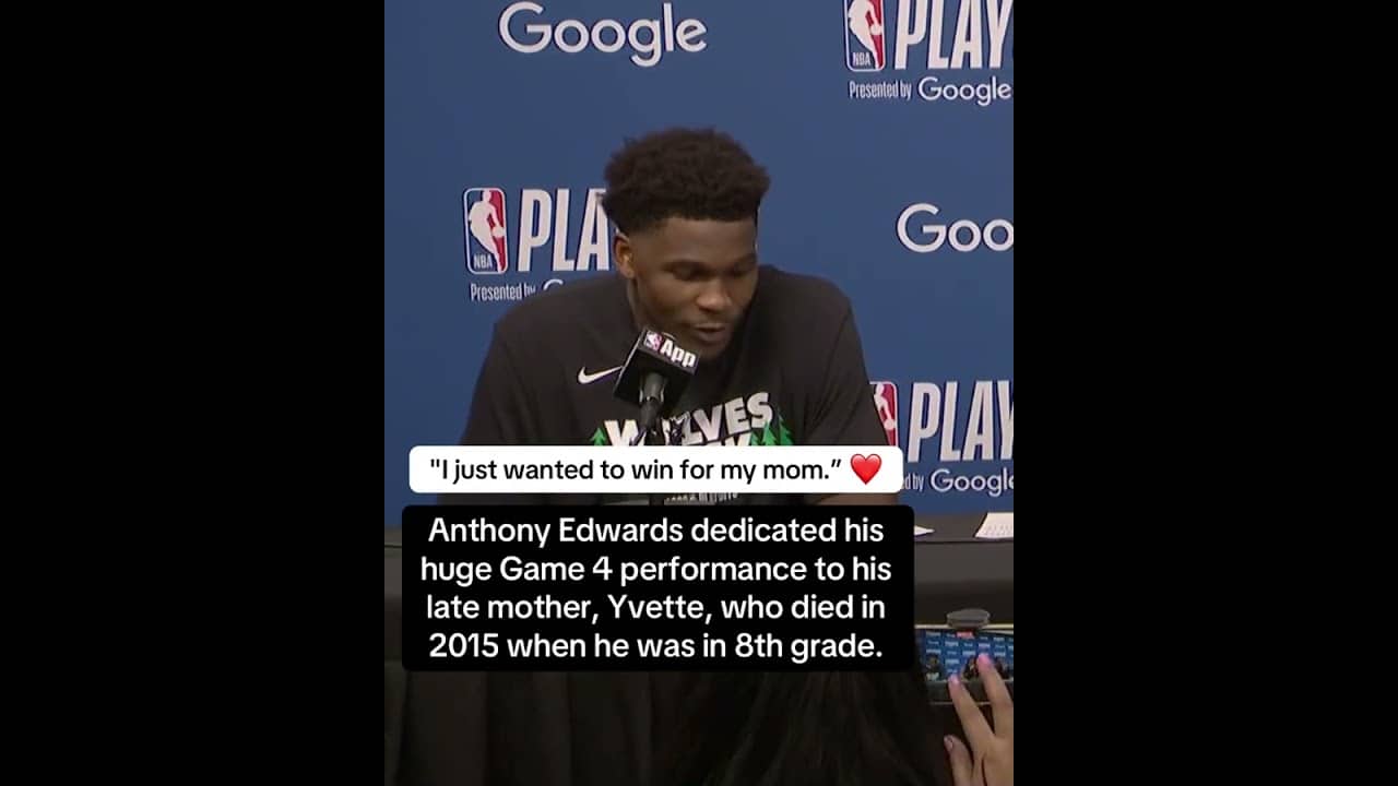 Ant dropped 36 PTS in the Wolves’ key Game 4 win on Mother’s Day 🙌