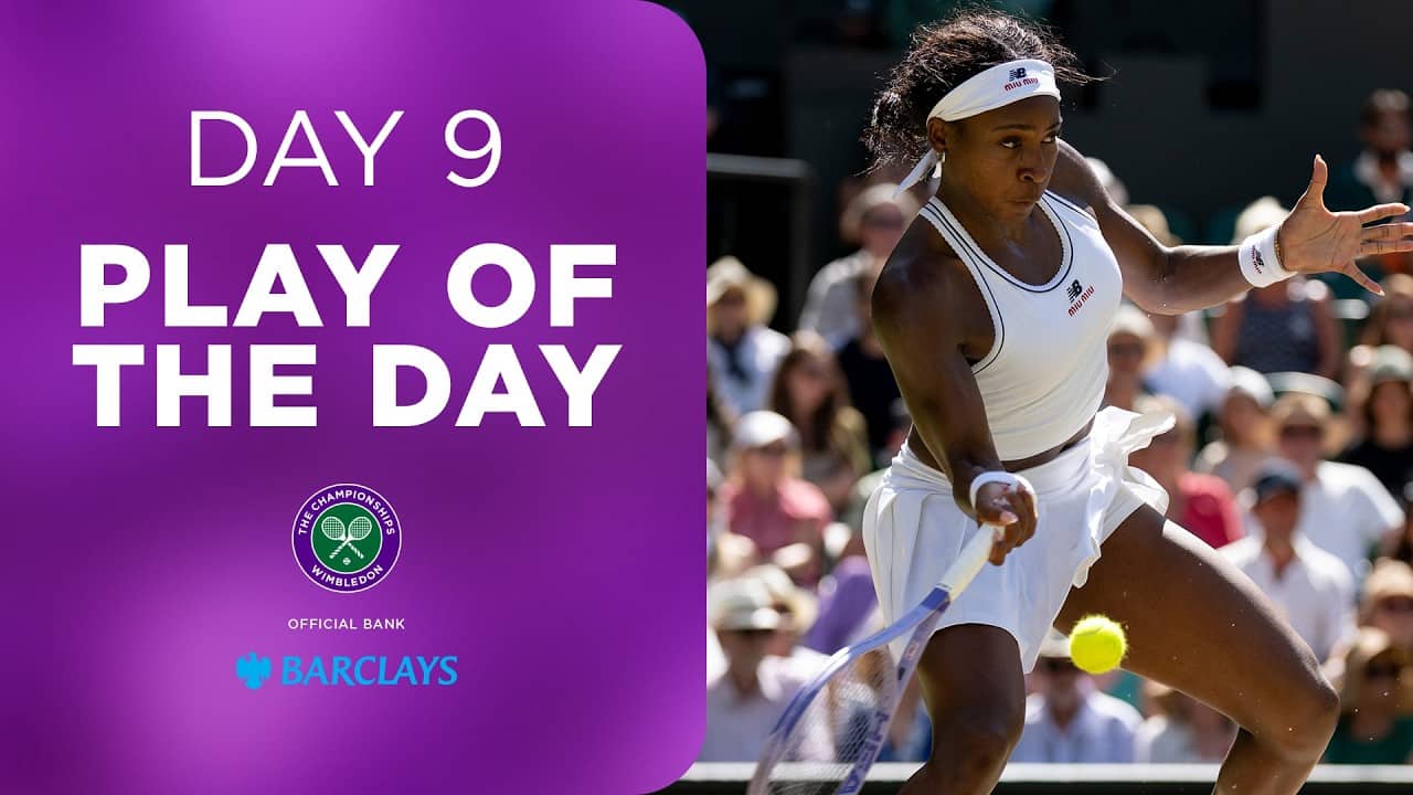 The most RIDICULOUS drop-shot 🤯 | Barclays Play of the Day | Day Nine | Wimbledon 2026