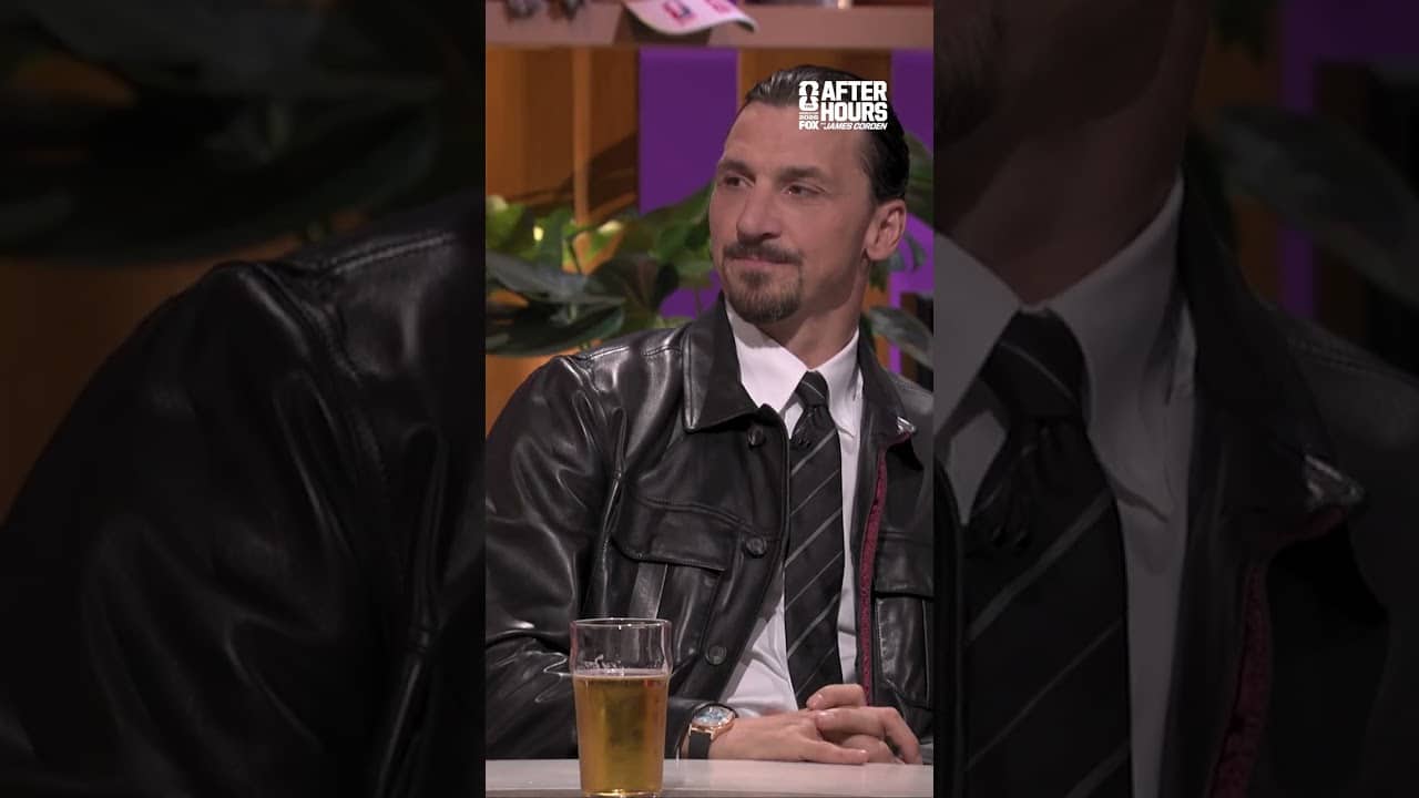 Zlatan had to bring out his elite celly live on After Hours with James Corden