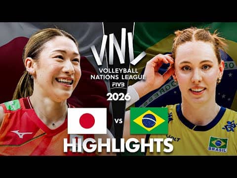 Japan 🇯🇵 vs Brazil 🇧🇷 | Highlights | Women's VNL 2026
