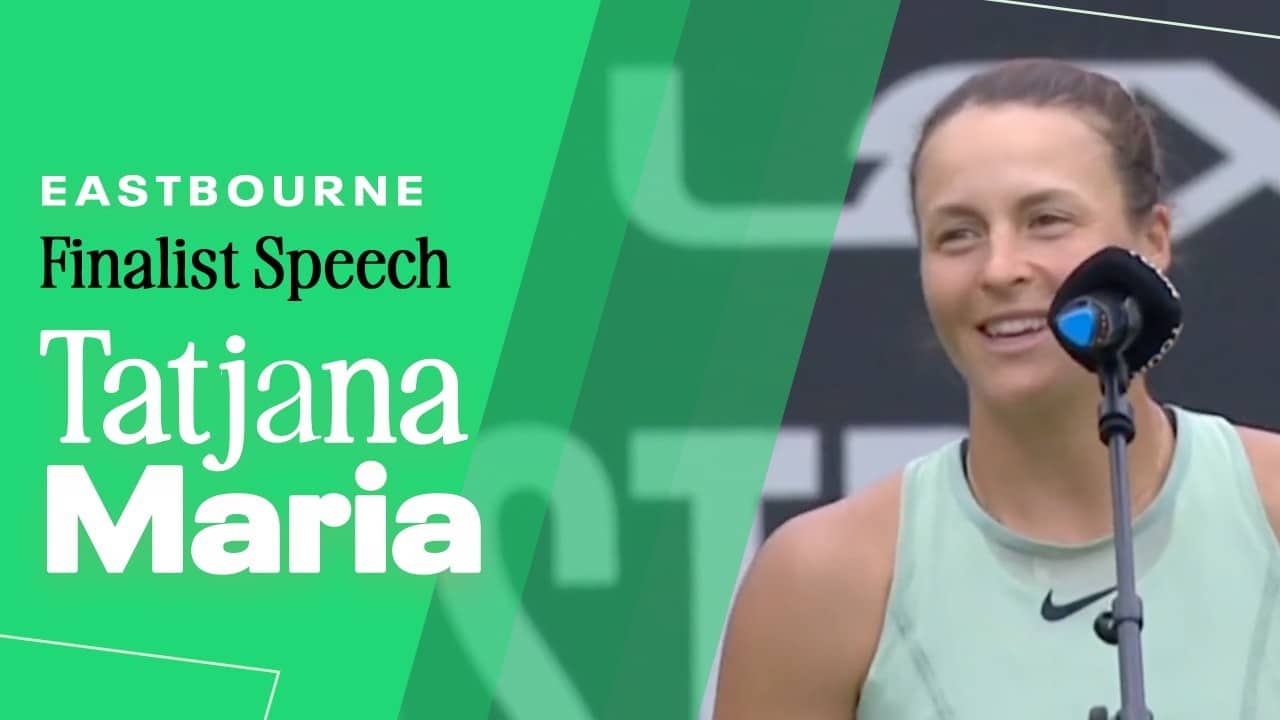 Tatjana Maria finalist speech | 2026 Eastbourne