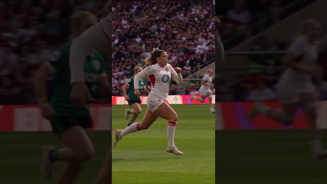 Jess Breach is too quick 😮‍💨 #EnglandRugby #Rugby #RedRoses