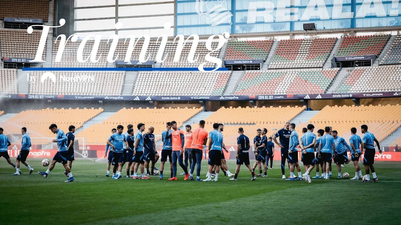 ENTRENAMIENTO | En el escenario de la final | Real Sociedad
