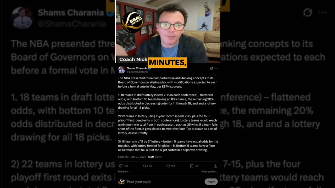 Fans Pay for the Whole Game: Coach Nick on Why Tanking Reform Is Overdue