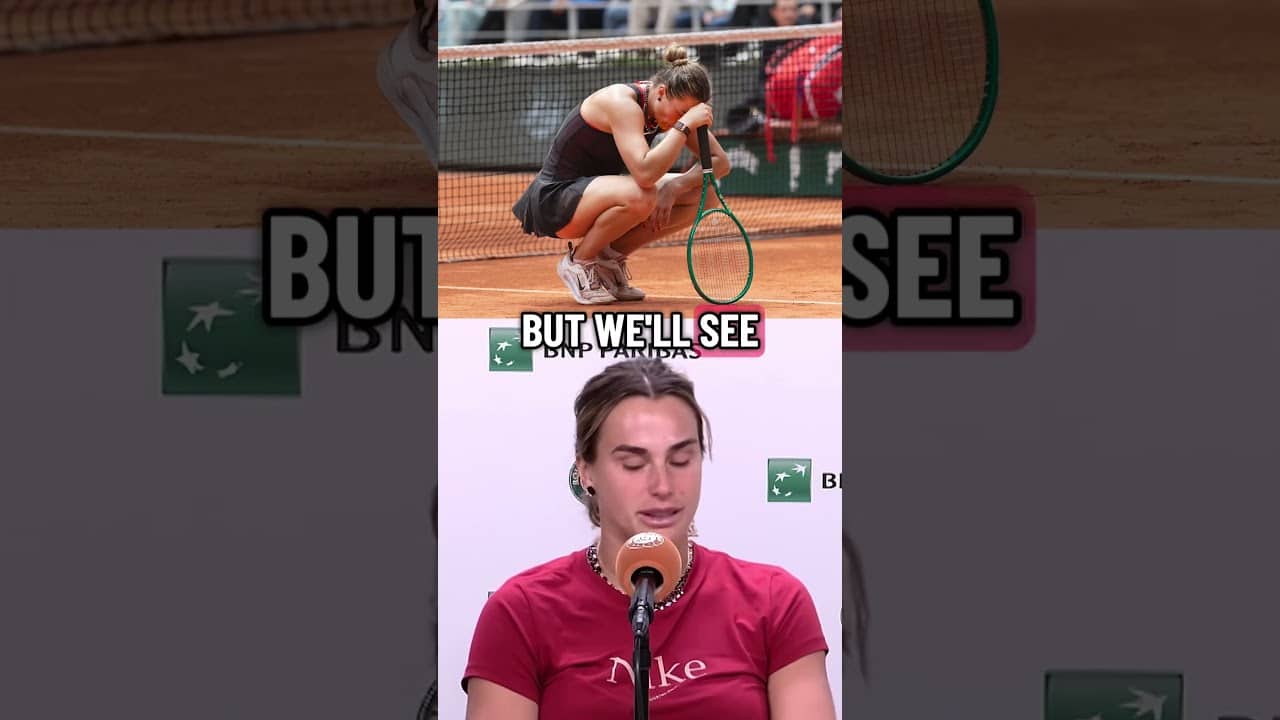 Aryna Sabalenka shared her thoughts after losing the third and final set to Diana Shnaider