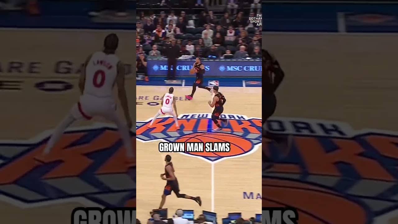 THROWIN IT DOWN WITH AUTHORITY ‼️ #nba #nyknicks #dunk