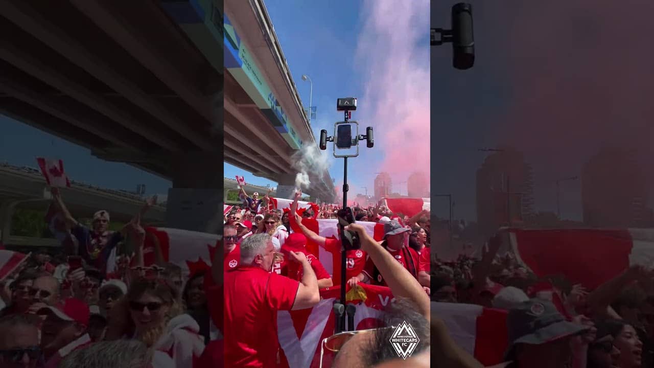 Vancouver is on fire for Canada🇨🇦 #worldcup #vancouver