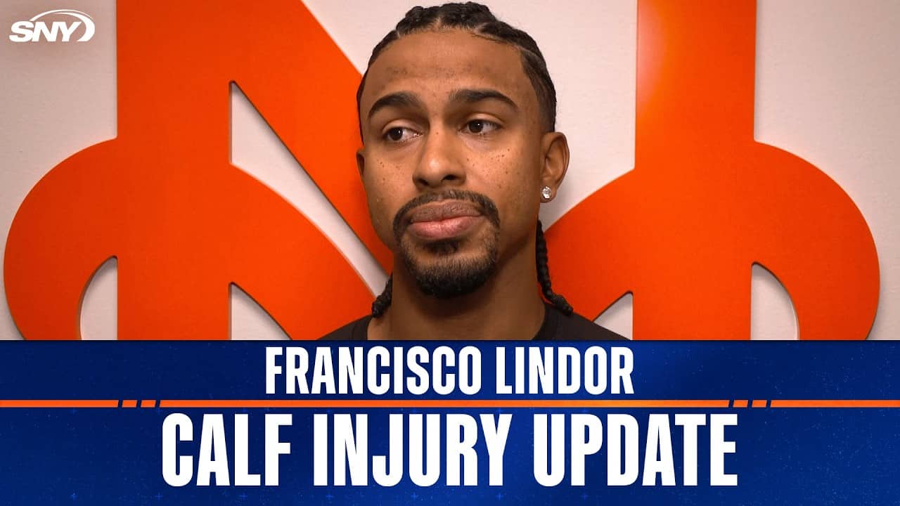 Francisco Lindor shares an update on his calf injury