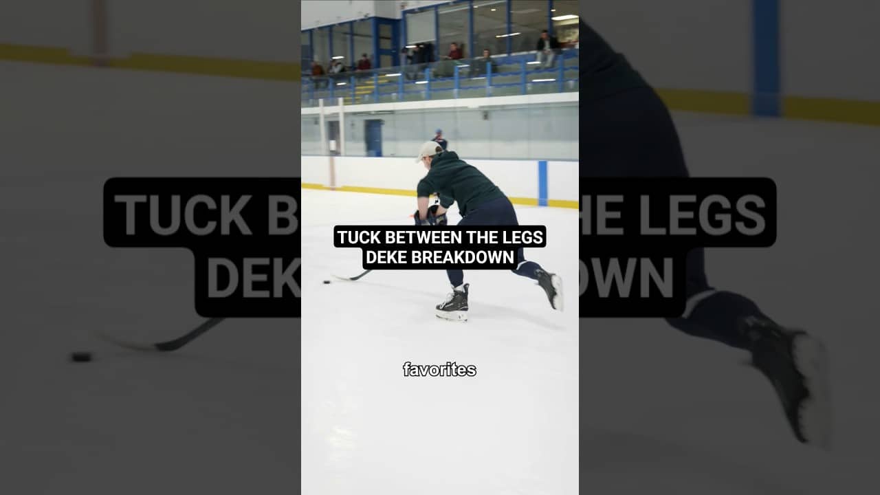 TUCK BETWEEN THE LEGS DEKE BREAKDOWN #hockeycoaching #hockeytraining